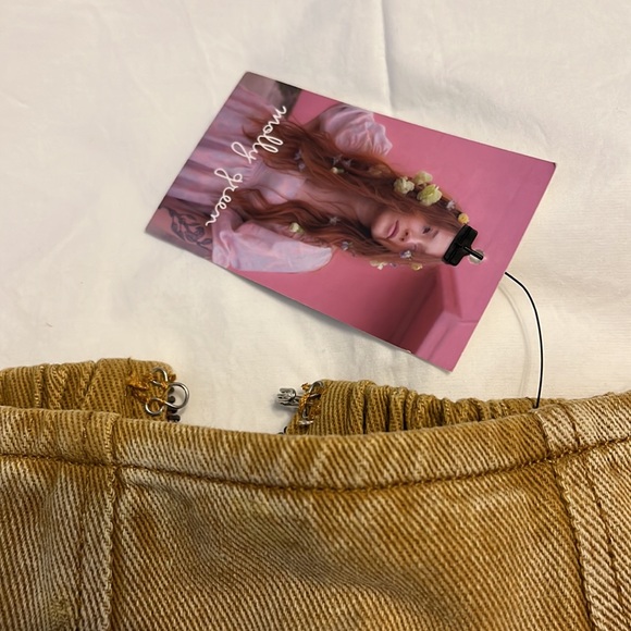 Molly Green Golden denim skirt - Picture 5 of 8